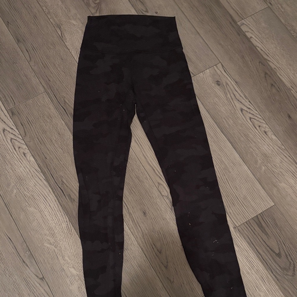 Lululemon Athletica Black Camouflage Leggings